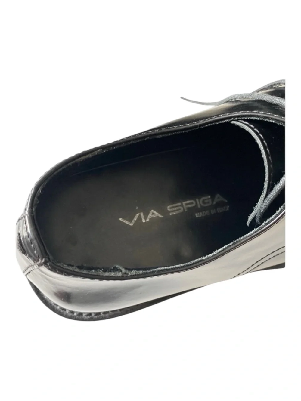 Via Spiga ✦ High Shine Italian Leather Lace Up Oxford Dress Shoes ✦ Black ✦ 9D